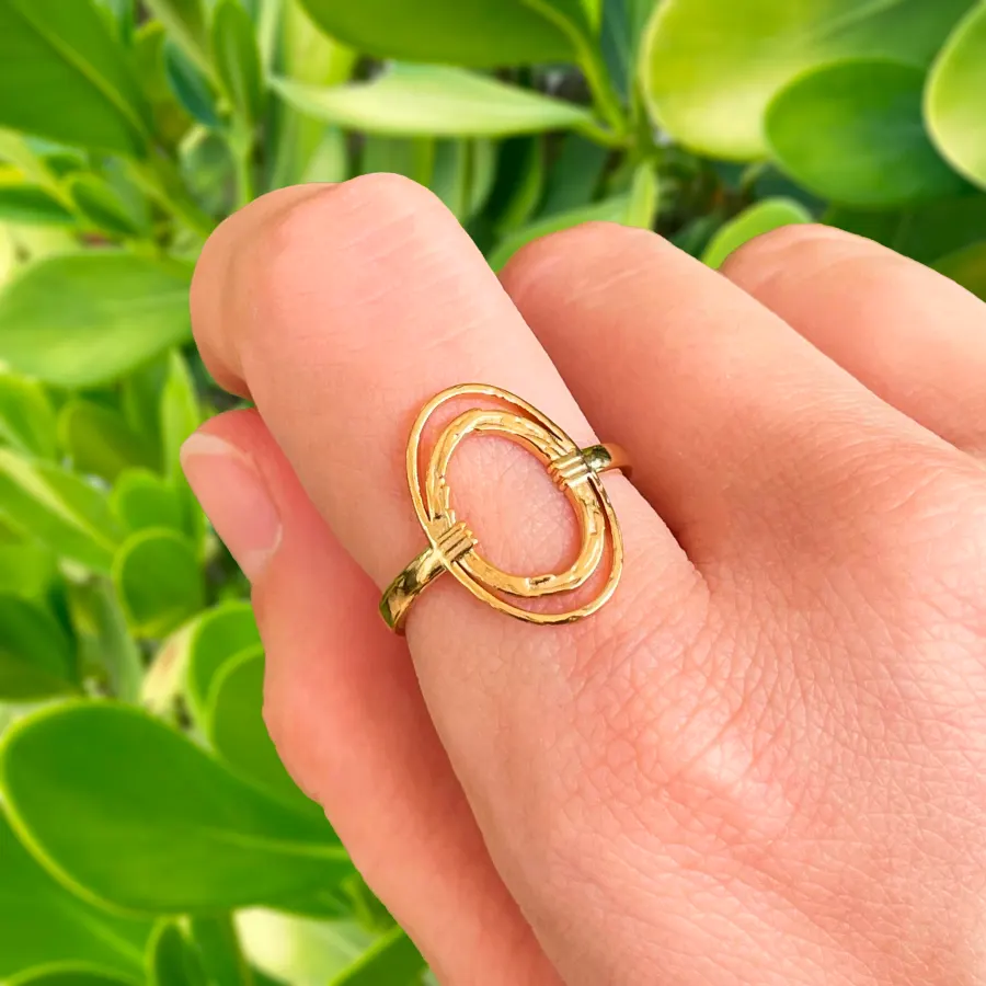 Anillo Dorado Orion Acero Inoxidable