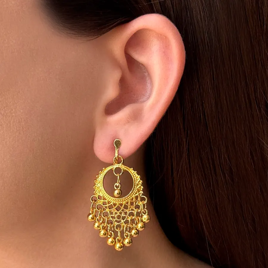 Aretes Dorados de Clip