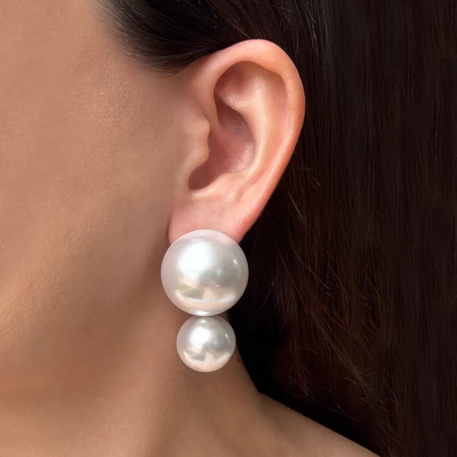 Aretes Perla Grande