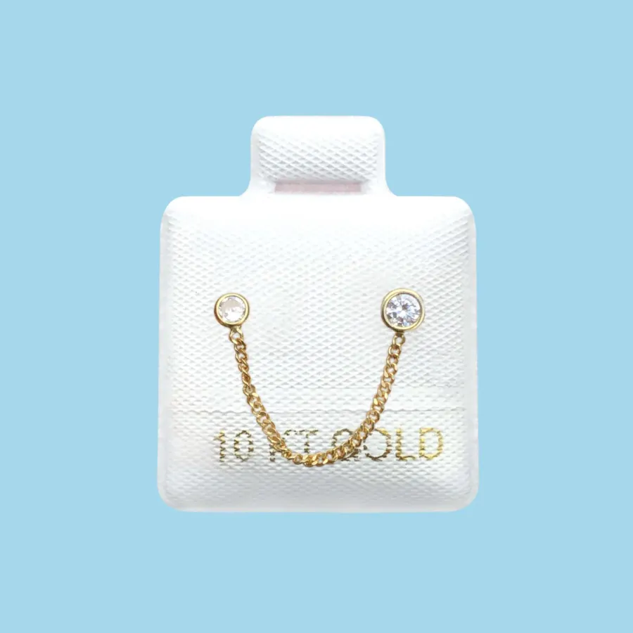 Broquel Oro Cadena 10K R772