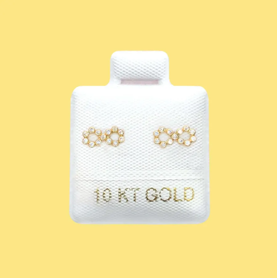 Broqueles Oro 10K Infinito R775