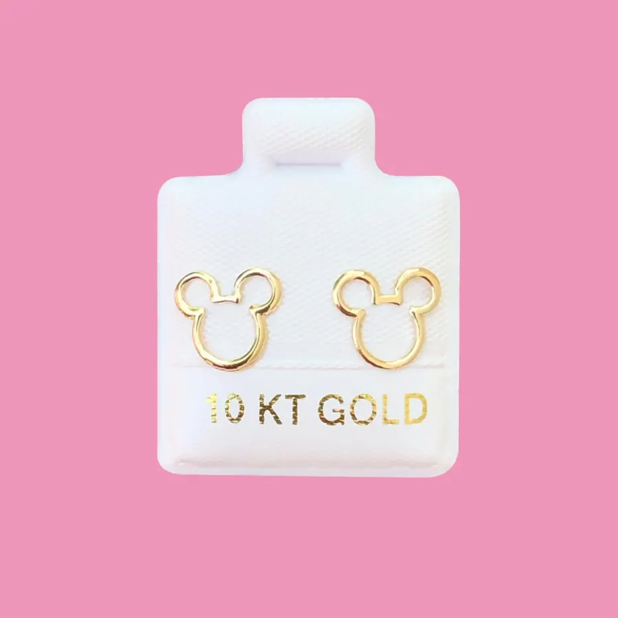 Broqueles Mickey Oro 10K