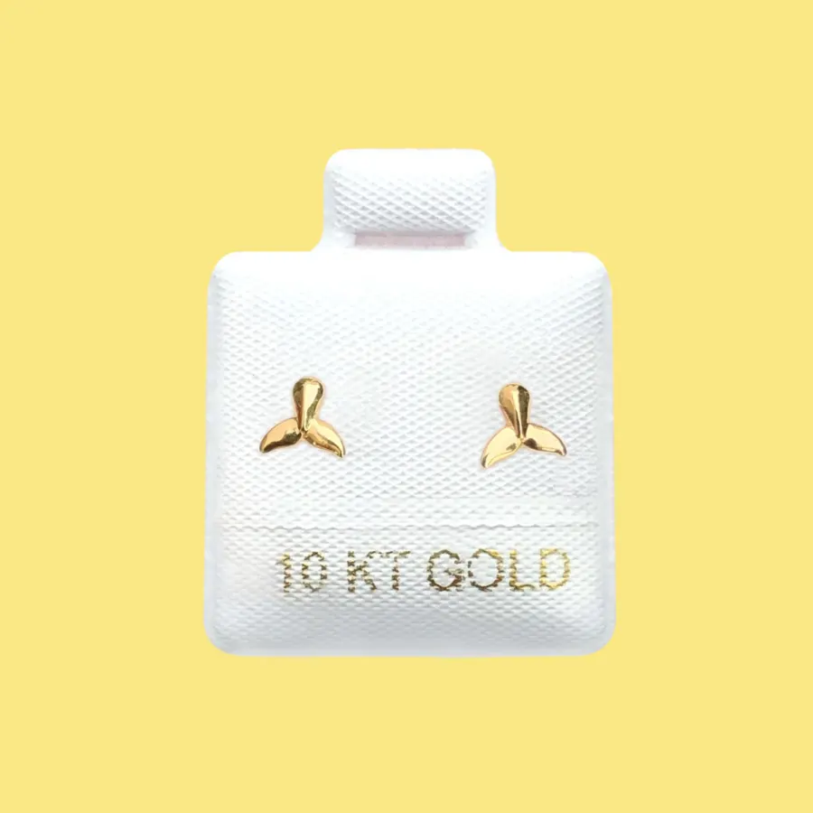 Broqueles Oro 10K Cola Sirena