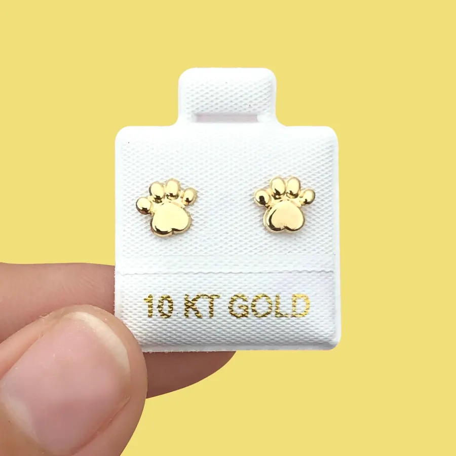 Broqueles  Huella Oro 10K