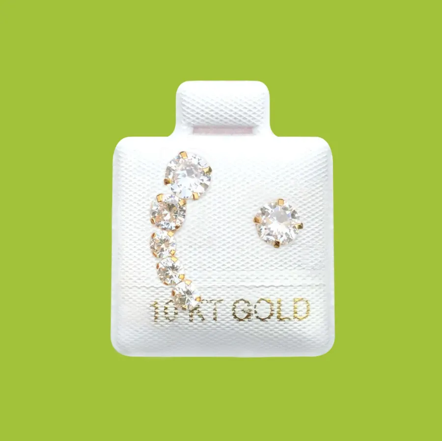 Broqueles Oro 10K Lambada