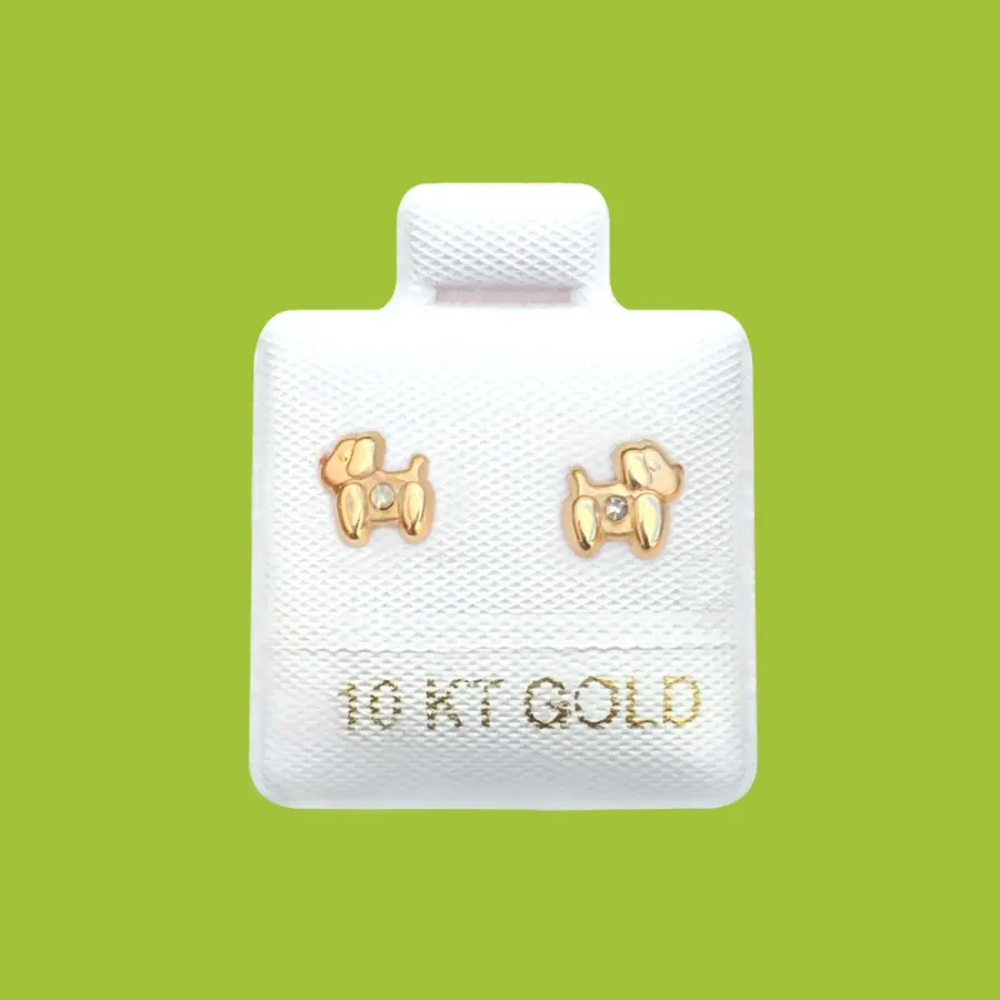 Broqueles Oro 10K Perro R752