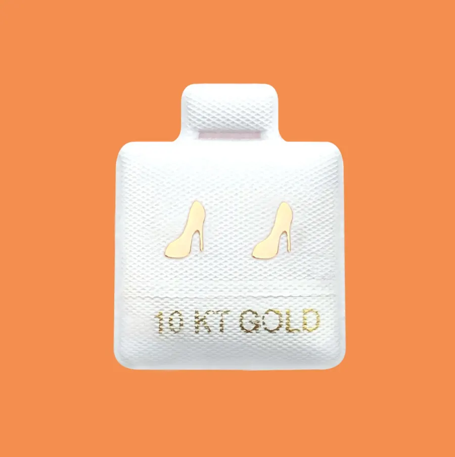 Broqueles Tacon Oro 10K