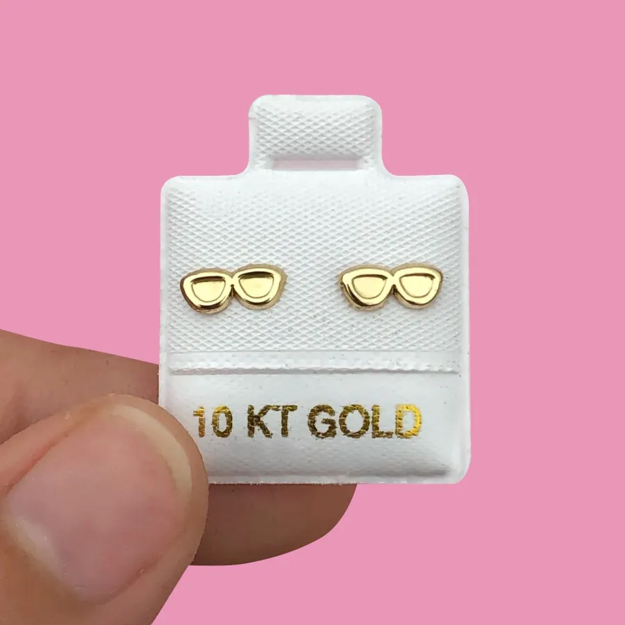 Broqueles Oro 10K Lentes
