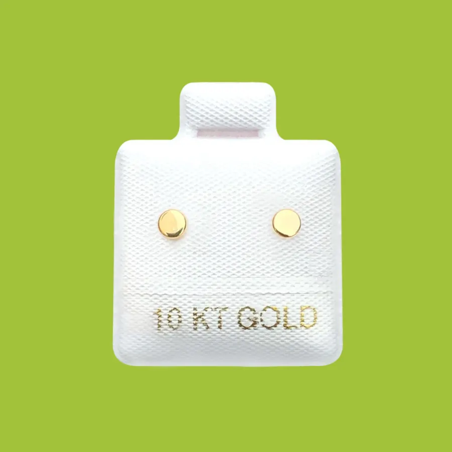 Broqueles Oro 10K Tachuela Pequeña R769