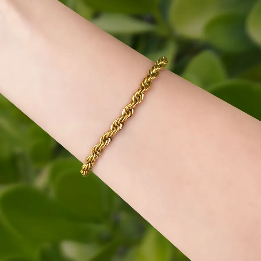 Pulsera Dorada Kroll Acero Inoxidable
