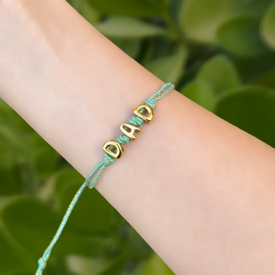 Pulsera Hilo Dad Acero Inoxidable